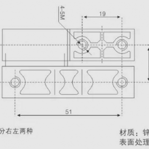 Петля CL 203-2 Black