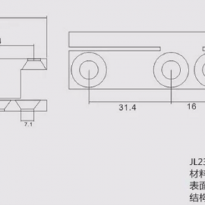 Петля CL 231-3 Black