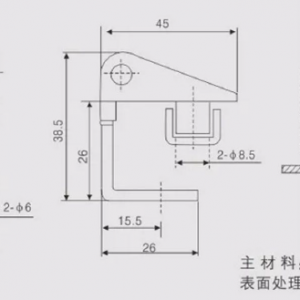 Петля CL 233-S Black