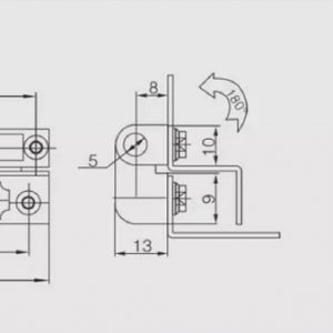 Петля CL 734-2 Black