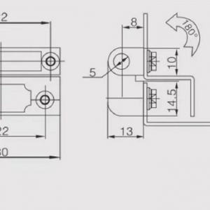 Петля CL 734-3 Black