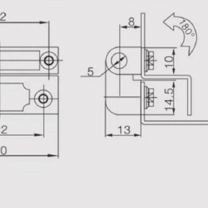 Петля CL 734-3 матовый