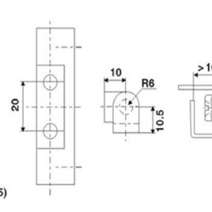 Петля HX 032 Black
